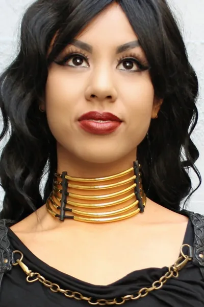 Cyberesque Short Neck Collar - Brass | Small / Brass / Short