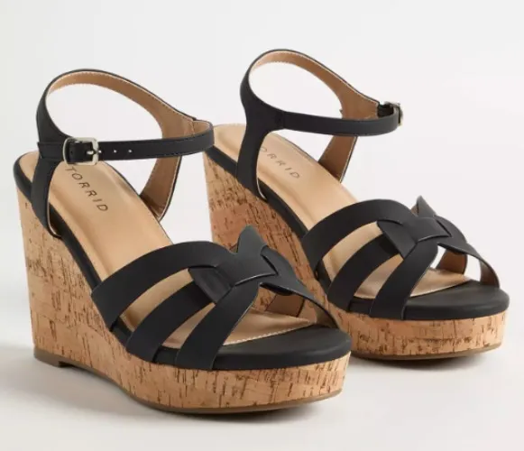Strappy Cork Wedge