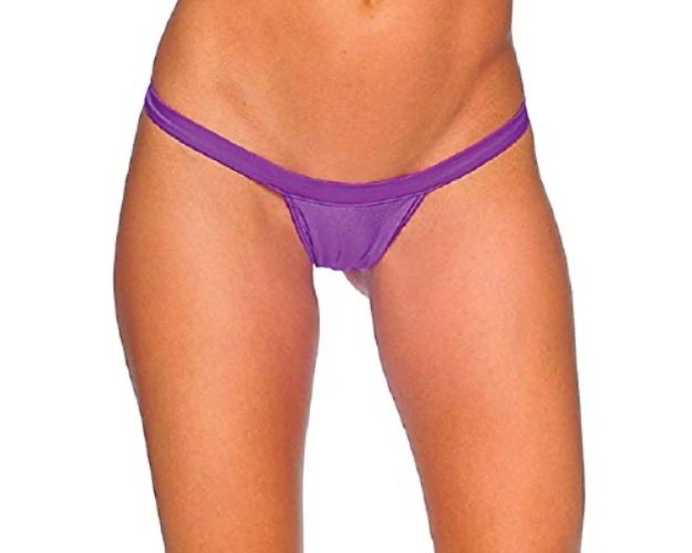 BodyZone Women's Comfort Strap T-Back - One Size - Purple