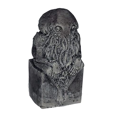 Cthulhu Stone Idol | Lovecraft Concrete Statue | Mythos Occult Prop (Idol) - Idol