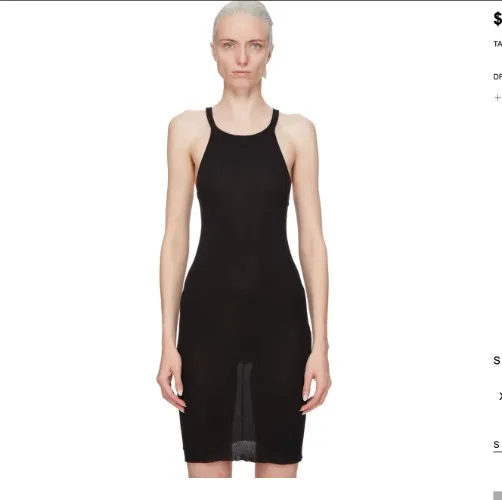 Rick Owens RACER BACK TANK DRESS 