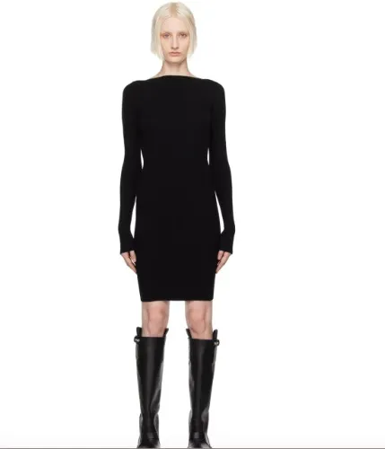 Rick Owens Black Porterville Minidress