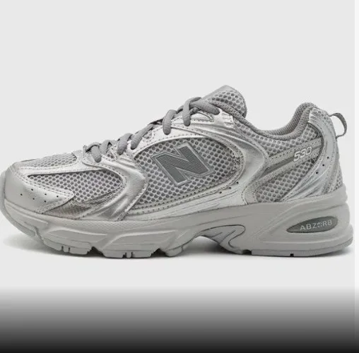 New Balance Silver Running Shoes