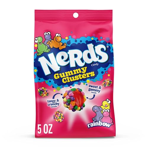 Nerds Gummy Clusters Chewy Candy, 5 Oz (141g) Bag