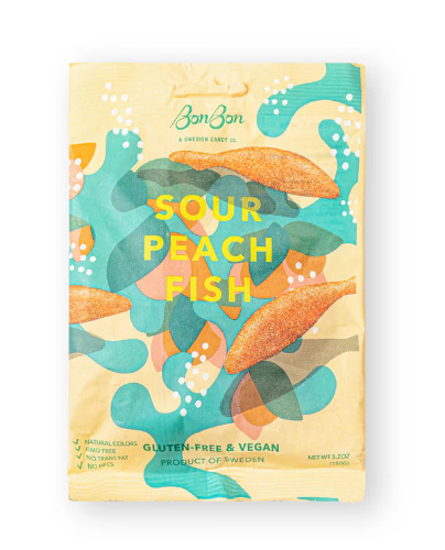 Sour Peach Swedish Fish