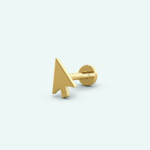Cursor Nap Earring - Gold / Single