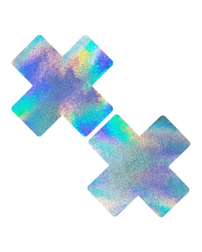 Neva Nude x Marks the Spot Holo Pasties | Green/Purple/Yellow