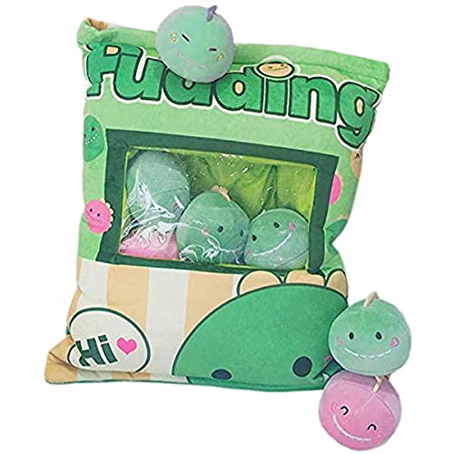 Nenalayo Cute Dinosaur Plush Pillow Stuffed Animal Toy Cheese Balls Creative Gifts for Kids Soft Throw Pillow Room Decor - Dinosaur