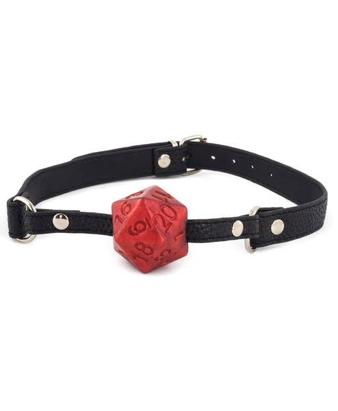 D20 Silicone Ball Gag - Geeky Sex Toys