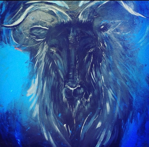 Black Phillip the goat king 