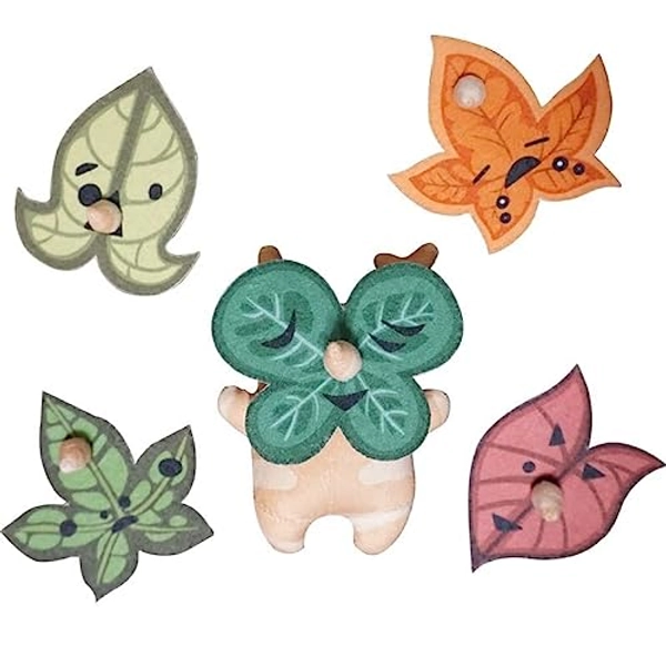 CHERSE Korok Plush with Sounds, Korok Plush Toy for The Legend of Zelda BOTW, with 5 Replacement Face. (4.5inches) - 4.5inches