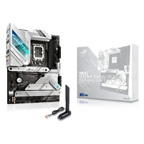ASUS ROG Strix Z690-A Gaming WiFi D4 LGA1700(Intel® 12th Gen) ATX Gaming Motherboard(PCIe 5.0,DDR4,16+1 Power Stages,WiFi 6,2.5 Gb LAN,BT v5.2,Thunderbolt 4,4xM.2 and Front USB 3.2 Gen 2x2 Type-C) - Motherboard