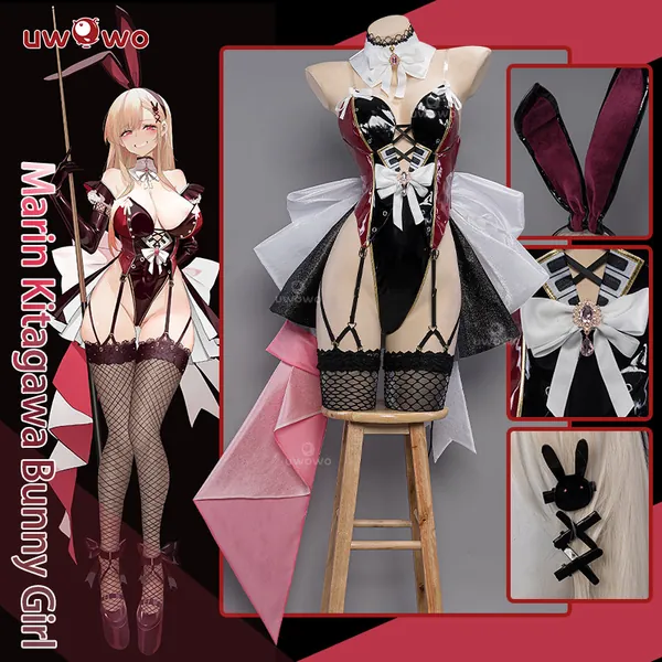 【Pre-sale】Uwowo×DISHWASHER1910: Marin Kitagawa Bunny Suit My Dress-Up Darling Fanart Cosplay Costume | Set A M
