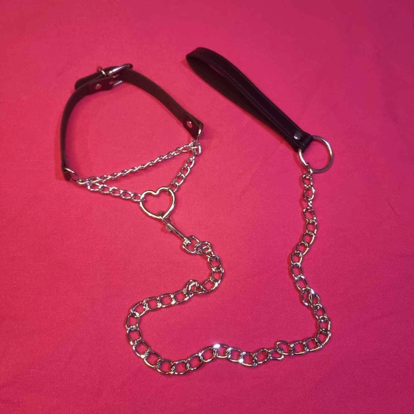 Choke Chain Collar black  / punk, goth, kawaii / vegan choker necklace