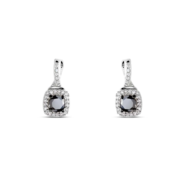 Sophia White Gold Diamond Lobe Earrings 