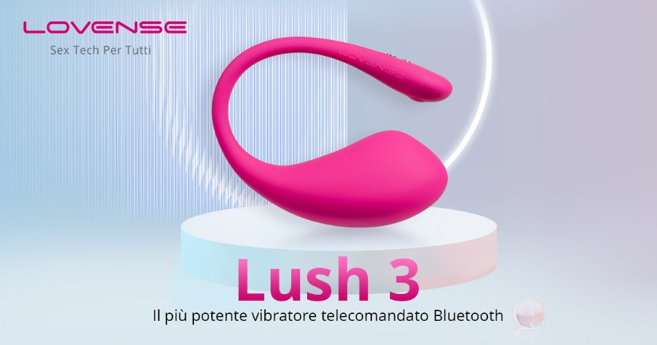 Lush 3 di Lovense: vibratore punto G con controllo da distanza Bluetooth!