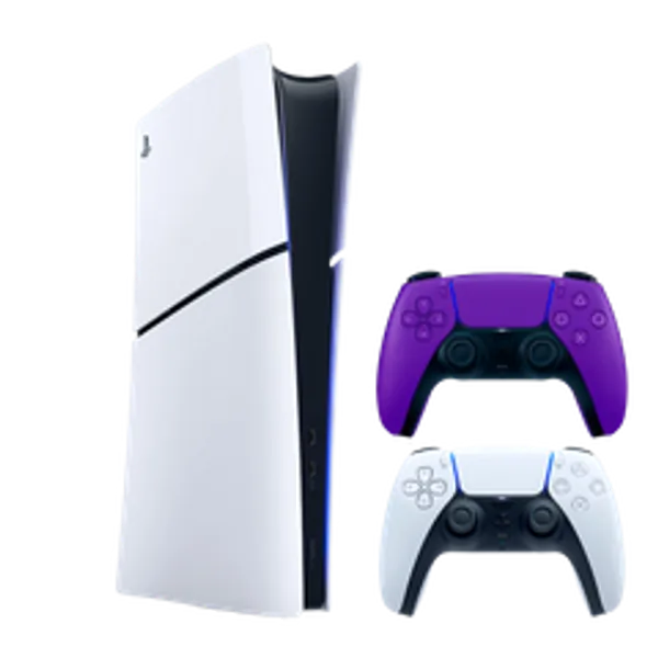 Набір Консоль Sony PlayStation 5 Slim Digital Edition 1TB White + Геймпад Бездротовий DualSense Purple