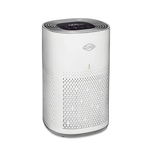 Clorox Air Purifiers for Home, True HEPA Filter, Medium Rooms Up to 1,000 Sq Ft, Removes 99.9% of Mold, Viruses, Wildfire Smoke, Allergens, Pet Allergies, Dust, AUTO Mode, Whisper Quiet - Medium Rooms Up to 1,000 Sq Ft - White