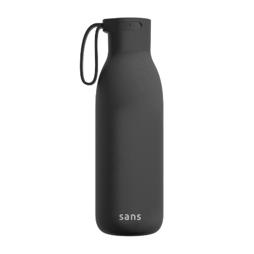 Sans Self-Cleaning Water Bottle | Black