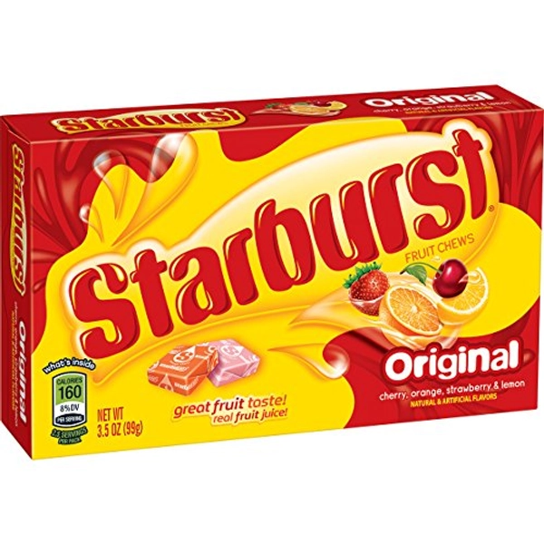 STARBURST BONBONS FRUITES ORIGINAL BOITE - 99g / 3.5oz
