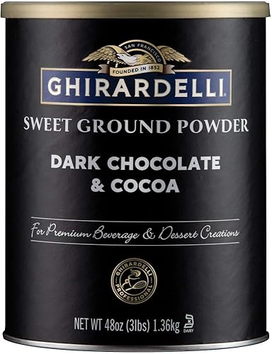 Ghirardelli Dark Chocolate & Cocoa - Sweet Ground Powder, Chocolate, 3 Lb