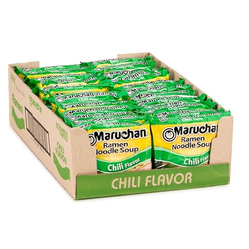 Maruchan Ramen Chili, Instant Ramen Noodles, Ready to Eat Meals, 3 Oz, 24 Count - Chili