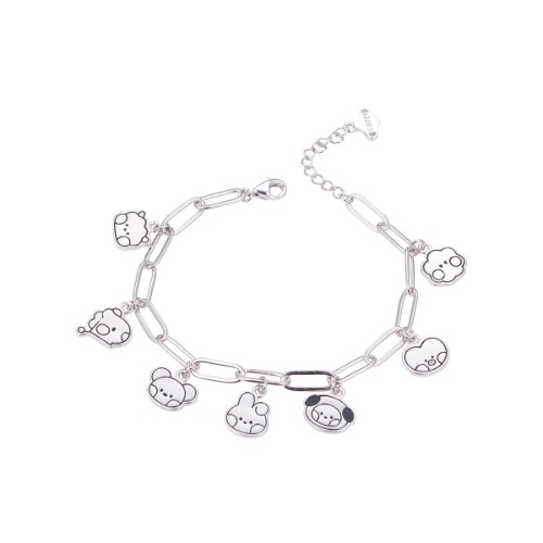 BT21 BABY Silver Charm Bracelet | Default Title