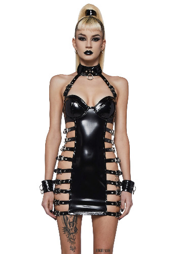 Femme Fervor Bodycon Dress | BLACK / Large