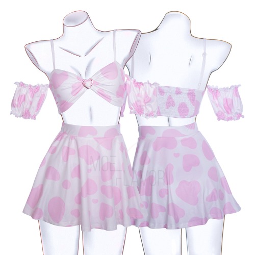 Soft Spring Cow Set - Pink / 2XL/3XL