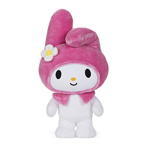 GUND Sanrio Hello Kitty My Melody Plush, Premium Stuffed Animal for Ages 1 and Up, 9.5”, Pink/White - Hello Kitty My Melody 9.5"