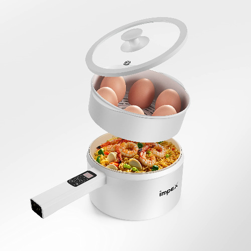 Impex Magic Electric Pan WS18 | Multi-Purpose Electric Cooking Pan | 6-in-1 Modes Cooking Non-Stick Electric Frying Pan | 1 Year Warranty Easy Temperature Adjustments