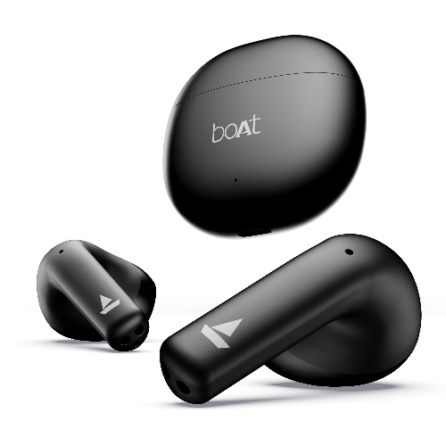 boAt Airdopes Atom 81 True Wireless Earbuds with Upto 50H Playtime, Quad Mics ENx™ Tech, 13MM Drivers,Super Low Latency(50ms), ASAP™ Charge, BT v5.3(Opal Black) - Opal Black