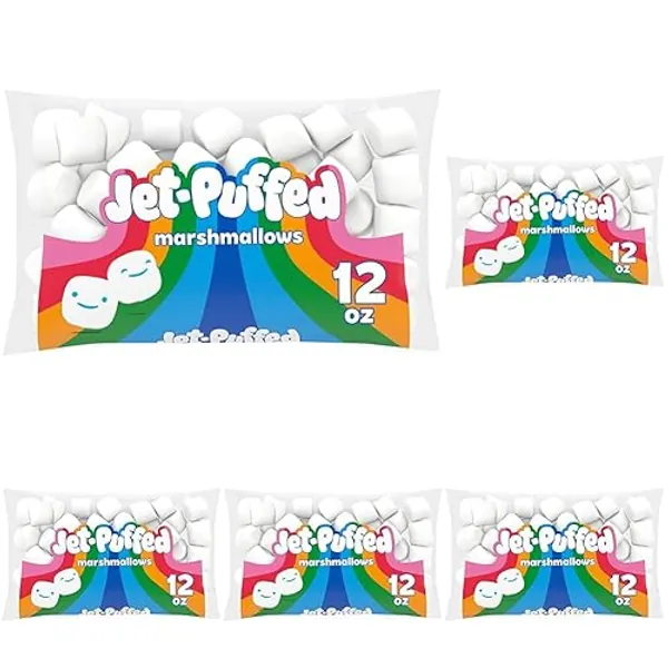 Jet-Puffed Marshmallows, 12 Oz Bag (Pack of 5) - 12 Ounce (Pack of 5)