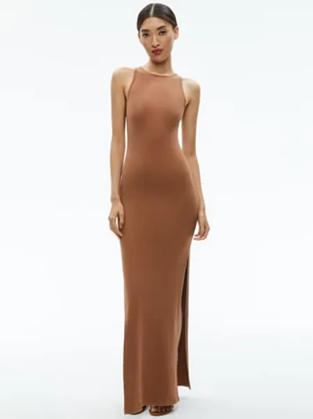 Racerback Side Slit Maxi Dress