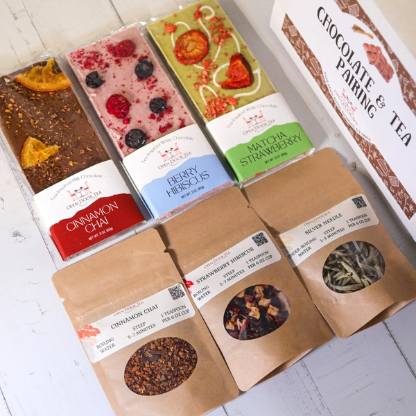 Tea & Chocolate, Pairing Two | 3 Teas and 3 Chocolate Bars