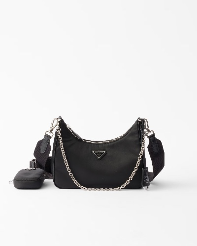Black Prada Re-edition 2005 Re-nylon Bag | PRADA
