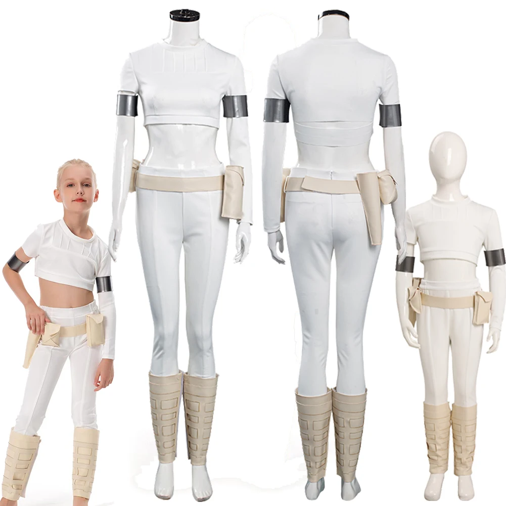Padme Cosplay Amidala Fantasy Movie Space Battle Costume Disguise Adult Women Kids Girls Cosplay Roleplay Fantasia Outfit Female - AliExpress 