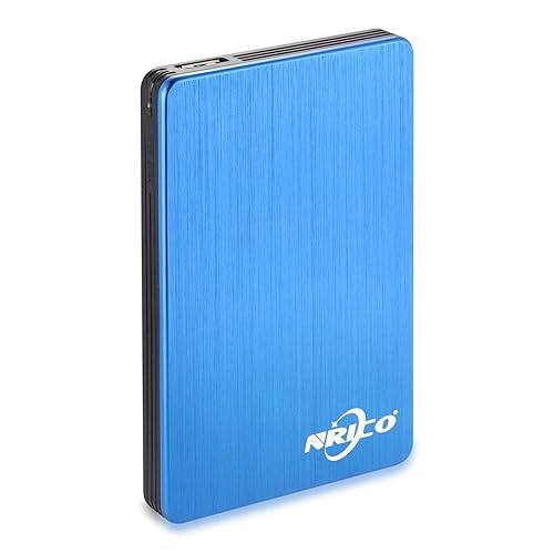 blue external hard drive