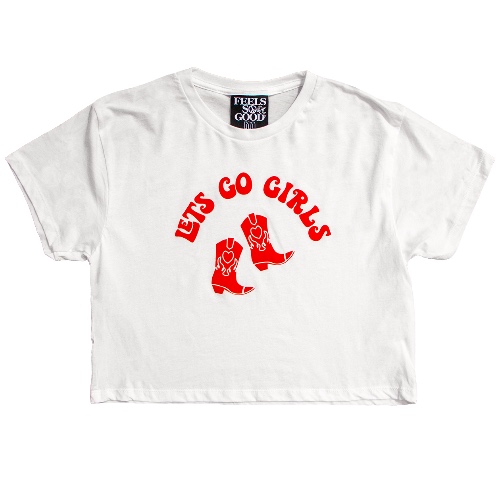 Let's Go Girls  - Crop Tee - Medium