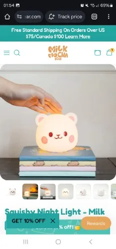 Milk night light 🌟