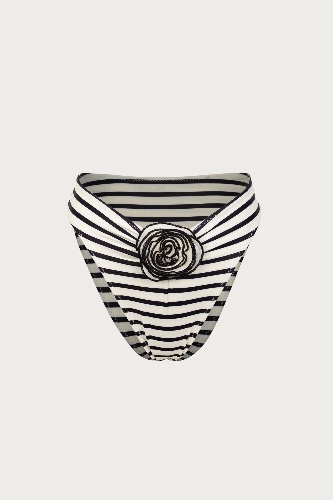 Rose High Rise Bottom (Cream Black Stripe) | M / Cream Black Stripe