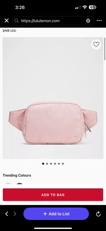 Everywhere Belt Bag Large with Long Strap 2L - Citra Lime - ONE SIZE