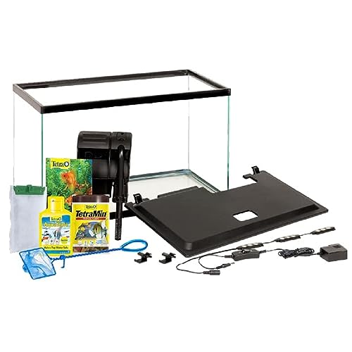 Tetra Complete LED Aquarium 10 Gallons, Includes LED Lighting, Filtration and Accessories - 10 Gallons