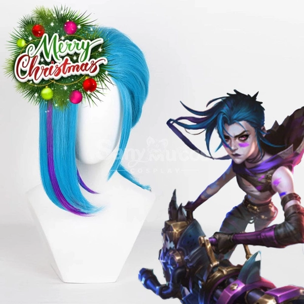 【In Stock】Game League of Legends Arcane 2 Cosplay Jinx Cosplay Wig