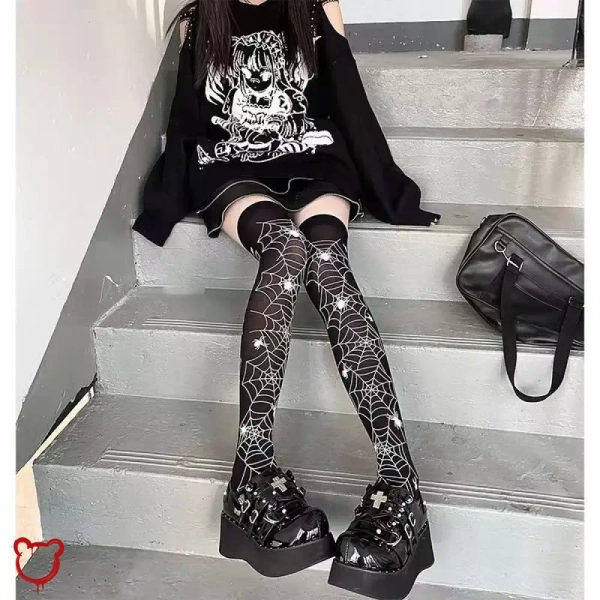 Lolita-Style Black Stockings
