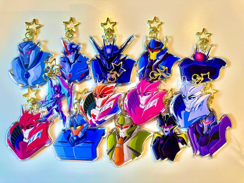 Transformers Prime Decepticons Keychain Charms