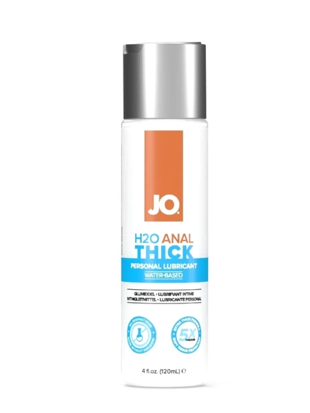 System JO H2O Anal Thick Water-Based Lubricant 4 Fl.Oz. (120 mL)