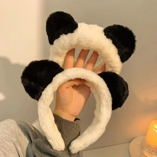 Fluffy Panda Cute Plush Hair Band