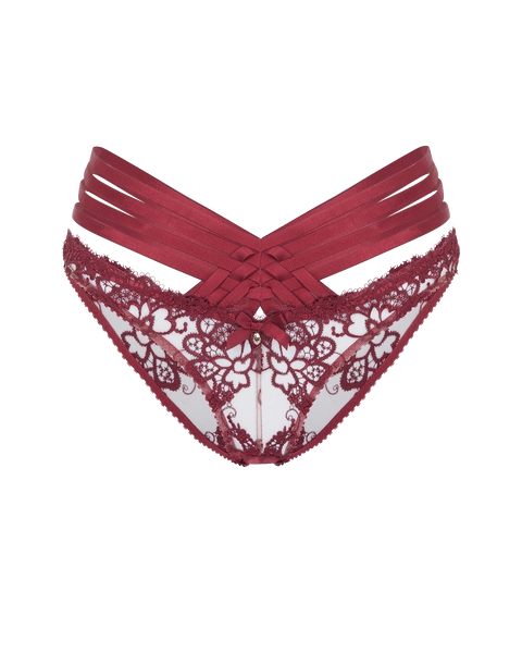 Dioni Full Brief in Burgundy | By Agent Provocateur
