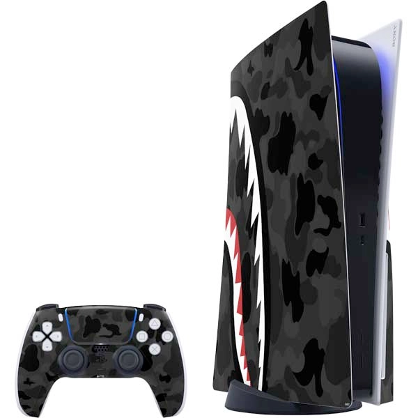 Shark Teeth Grey Street Camo PlayStation PS5 Skins
